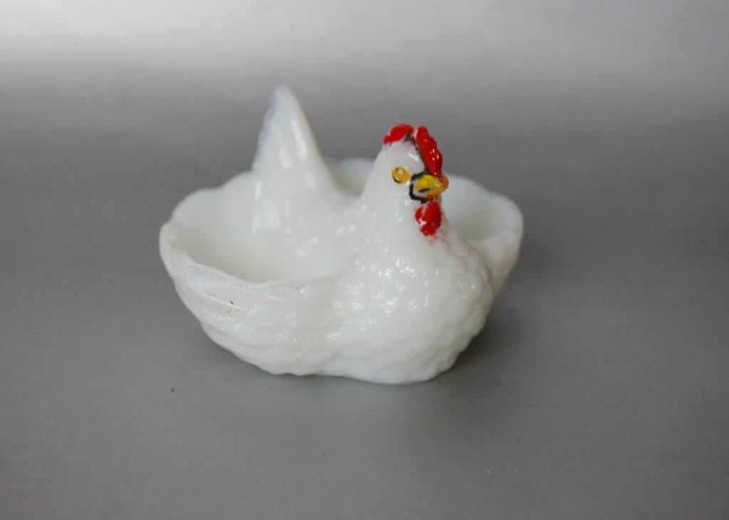 редкая солонка стекло курочка Старая Европа