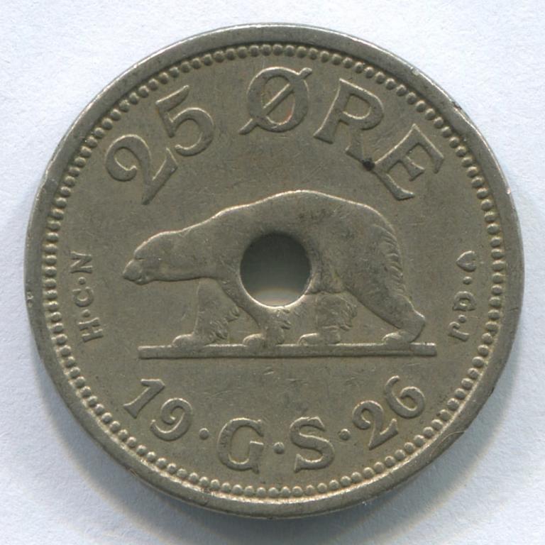 ГРЕНЛАНДИЯ 25 ЭРЕ 1926(1940/41) VF