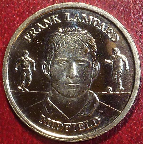 Великобритания. Жетон 2004 год. СБОРНАЯ АНГЛИИ - ФРЭНК ЛЭМПАРД FRANK LAMPARD. Футбол.