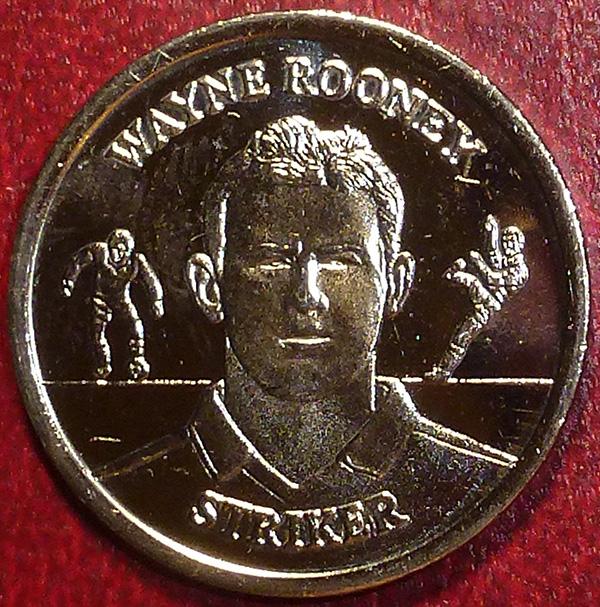 Великобритания. Жетон 2004 год. СБОРНАЯ АНГЛИИ - УЭЙН РУНИ WAYNE ROONEY. Футбол.