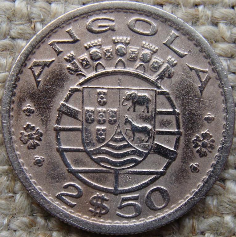 Ангола 2,5 эскудо 1968 год