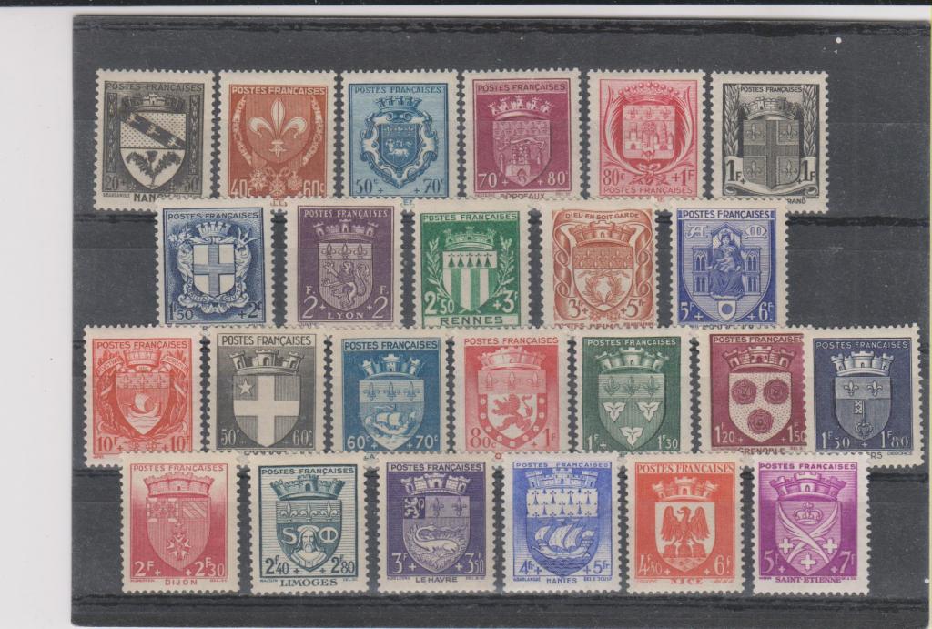 Франция,1941/2**Гербы городов(2 серии)
