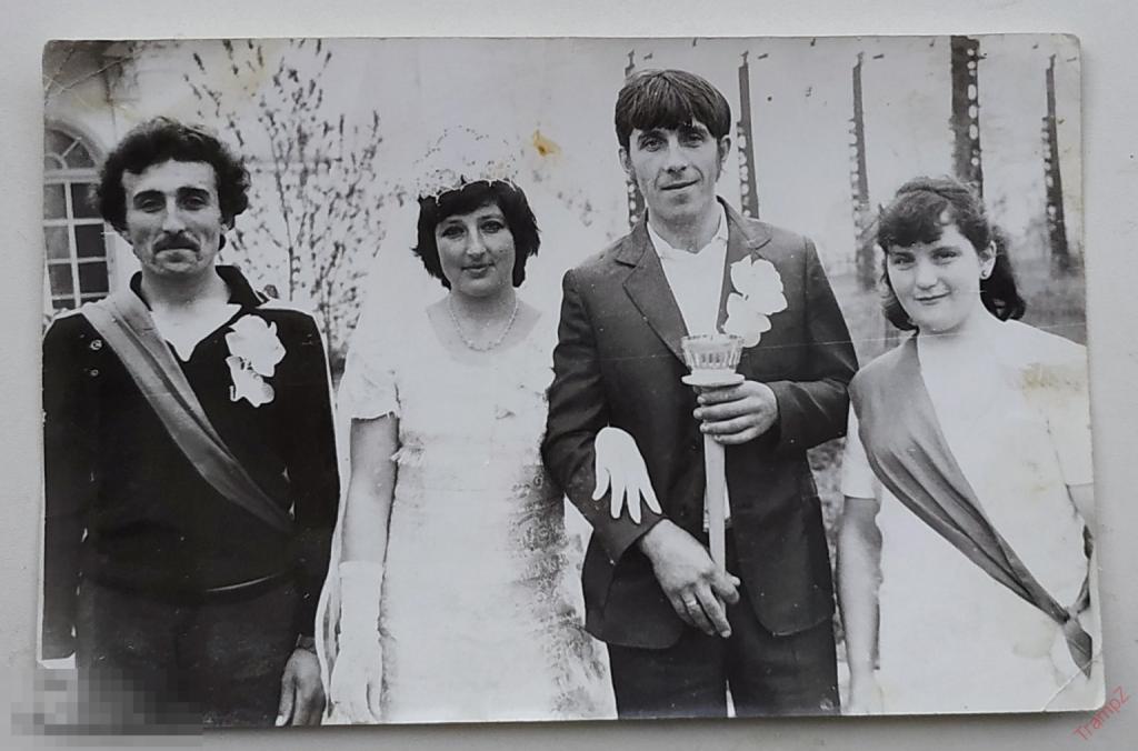 Фотография свадьба жених невеста, свидетели, фата факел традиции обычаи #127