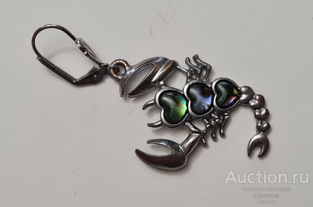 СЕРЬГА ПОТЕРЯШКА СКОРПИОН (дс