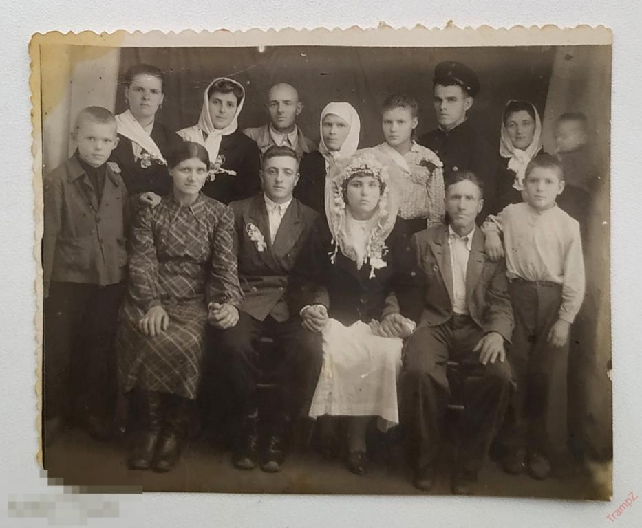 Фотография свадьба жених невеста, фата, платок обряды традиции #127