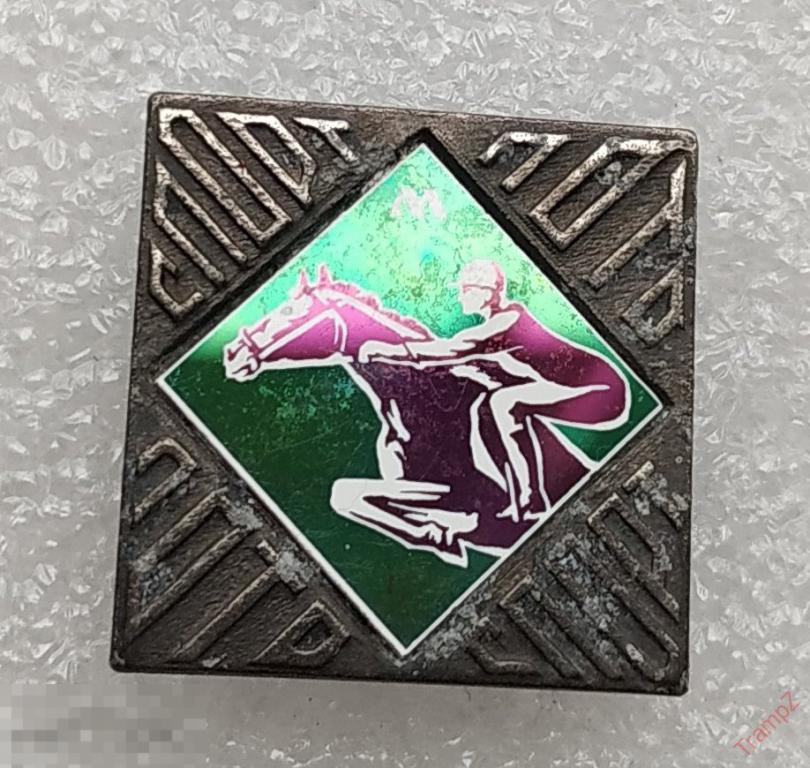 Знак Москва олимпиада 80 конный спорт скачки ситалл #27