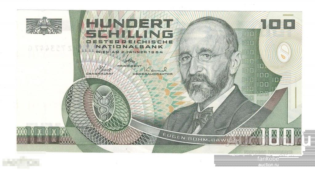 Австрия 100 шиллингов 1984 года. Состояние aUNC!