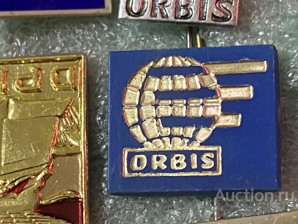 Знак ИНОСТРАННЫЙ значок ORBIS ОРБИС ПОЛЬША ТУРИСТИЧЕСКОЕ БЮРО. СИНИЙ РЕДЧАЙШИЙ