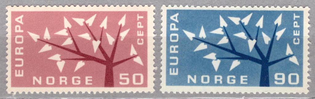 Норвегия - 1962. Европа СЕПТ. **