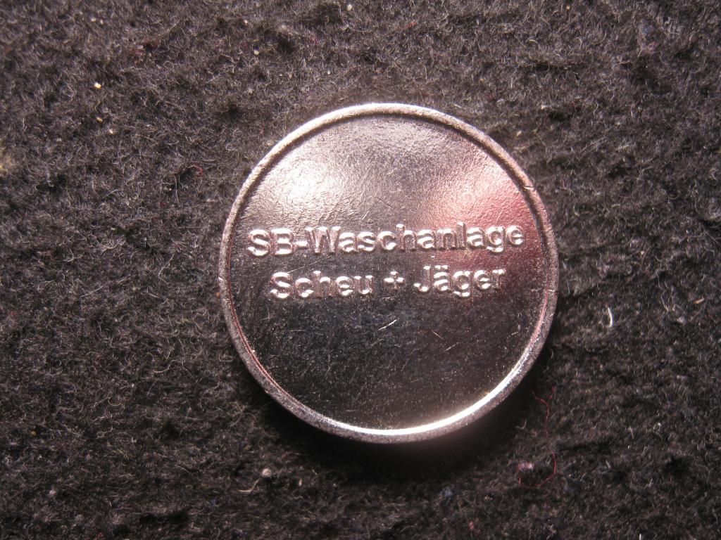 SB-Waschanlage Scheu + Jager, автомойка, жетон Германия, не магнитный (6.25)