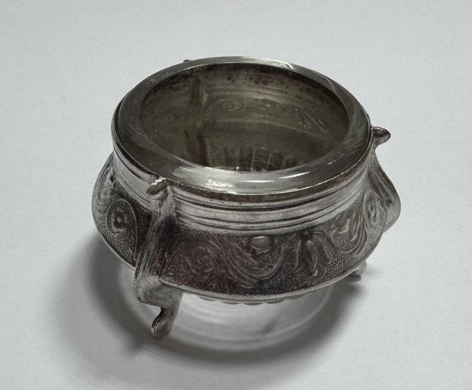 Солонка горчичница соусница мельхиор мнц