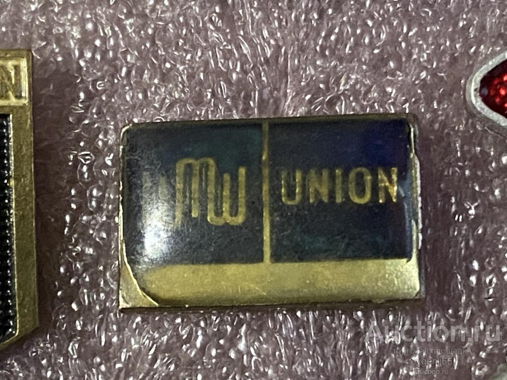 Знак. ИНОСТРАННЫЙ Значок, UNION ТЯЖЕЛЫЙ. РЕДЧАЙШИЙ RRR