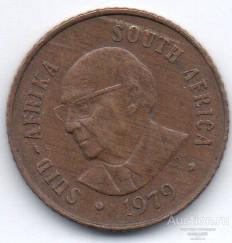 ЮАР 1 цент 1979 г. президент Николас Дитерихс 29_5_5