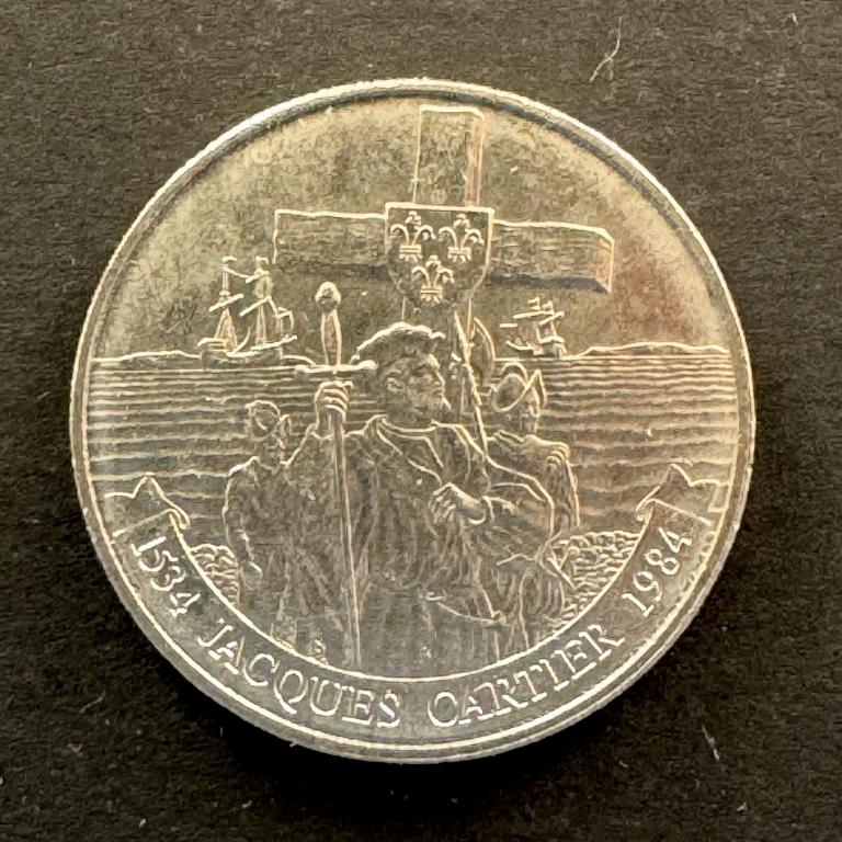 1 доллар 1984 года Канада Жак Картье