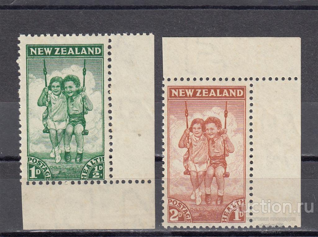 NEW ZEALAND НОВАЯ ЗЕЛАНДИЯ    Дети Помощь Здоровье Пара 1942 Сост** MNH