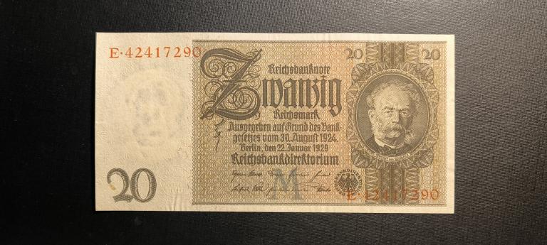 Германия 20 марок 1924   1929