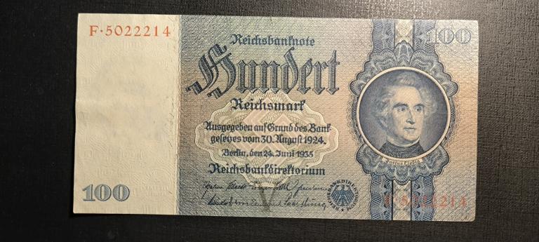 Германия 100 марок 1924 1935