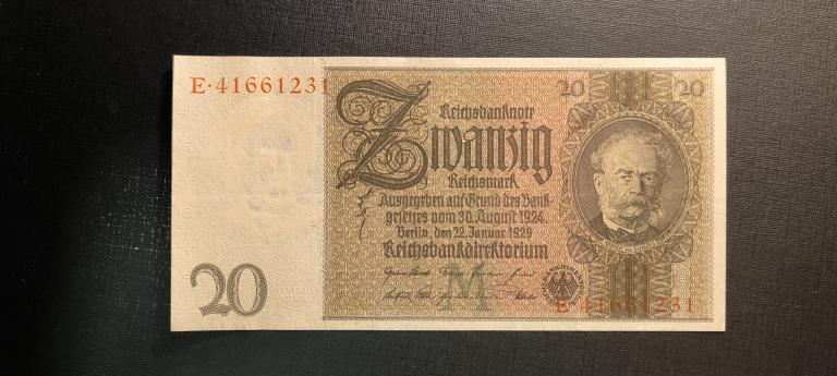 Германия 20 марок 1924   1929
