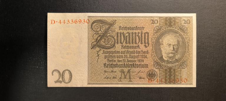 Германия 20 марок 1924   1929