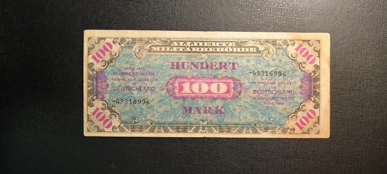 100 марок 1944 Оккупация союзных войск Германии ( Советский выпуск )
