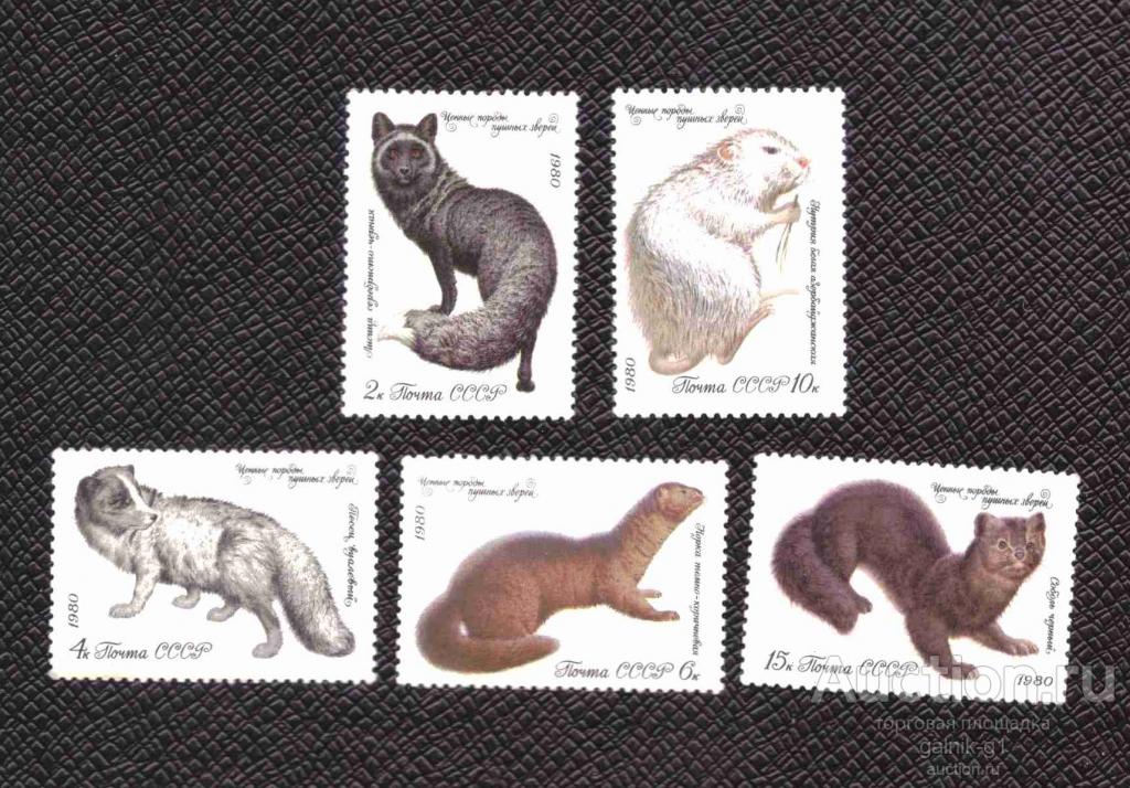 СССР    чистая  1980 год   фауна    №   5174