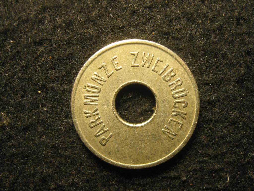 Parkmünze Zweibrücken, оплата парковки, транспортный жетон Германия, не магнитный (12.24)