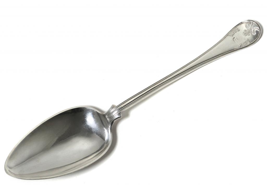 Серебряная сервировочная ложка. Швеция, 1851 год