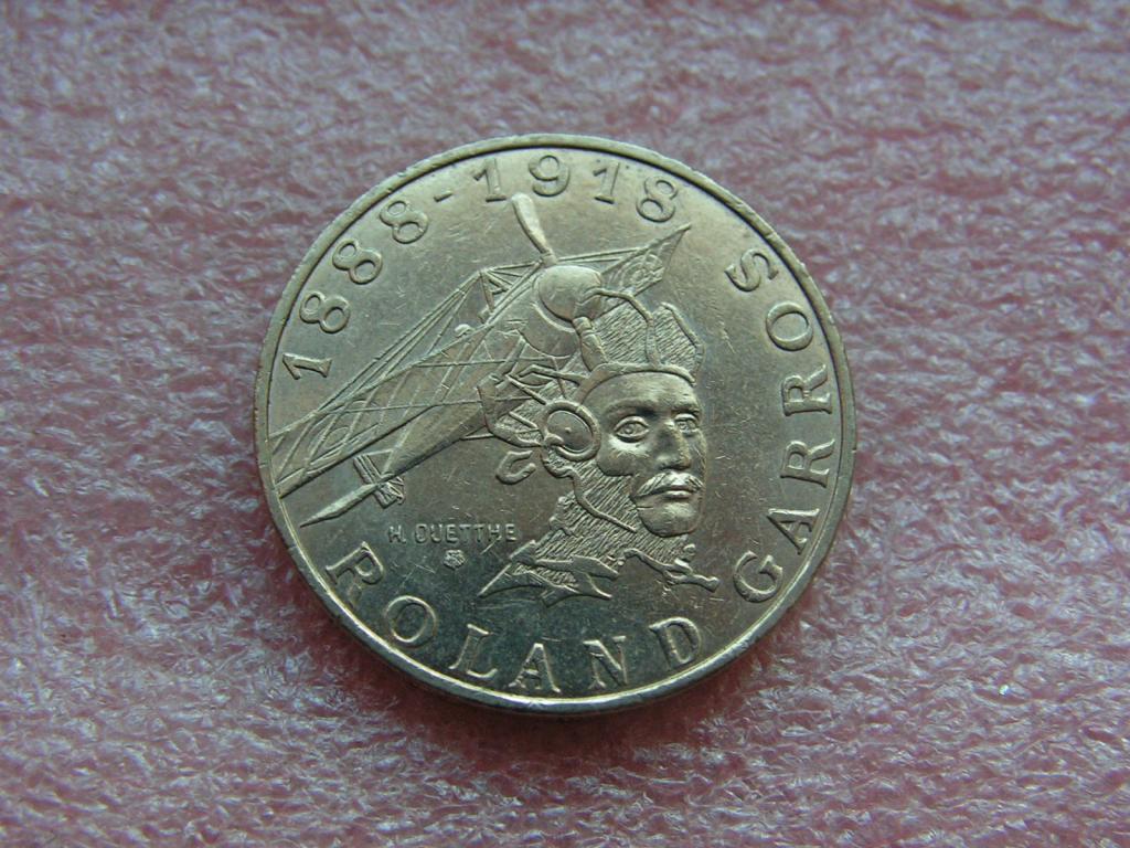 Франция 10 франков 1988 Гаррос Ролан 3ма