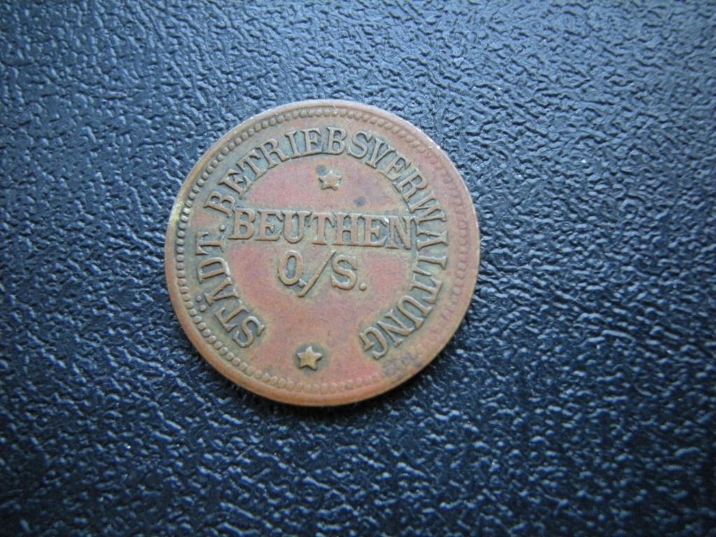 Германия жетон газовый Beuthen O./S. Menzel 3398.1 начало XX века