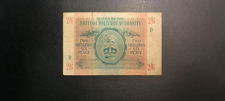 2/6 Два шиллинга и шесть пенсов 1943  Великобритания    подклеена