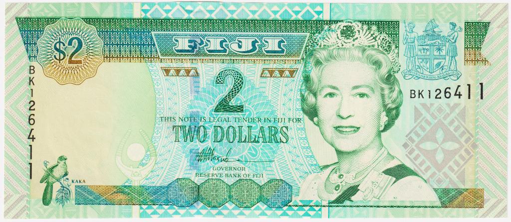 Фиджи 2 доллара 1996. Резервный банк ВК126411. UNC. Пресс