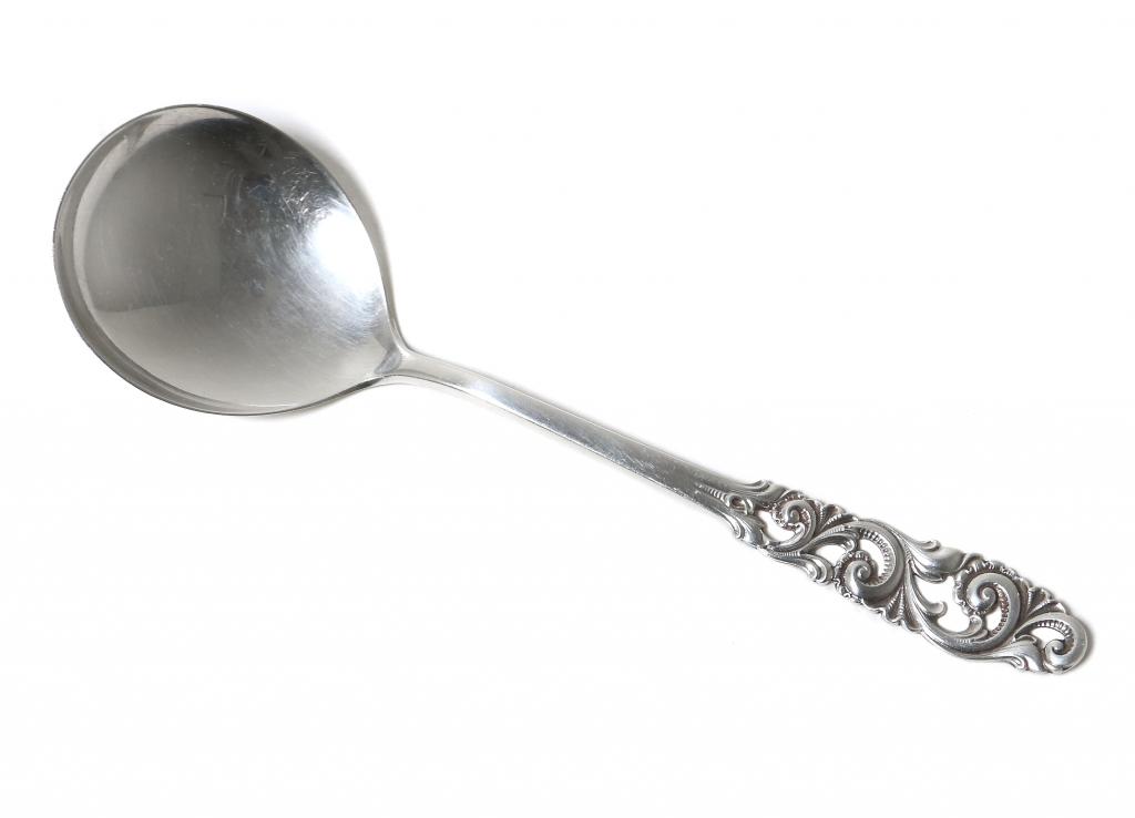 Серебряная сервировочная ложка. Норвегия