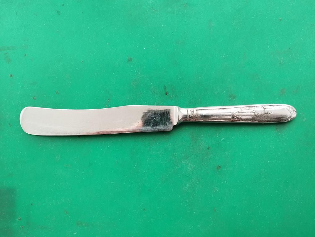 Нож столовый старинный. СССР. Нержавейка. Без клейма. 20-е гг.