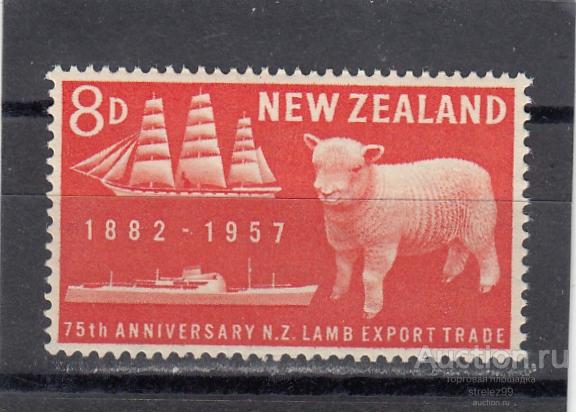 NEW ZEALAND НОВАЯ ЗЕЛАНДИЯ   Развитие Экспорт Корабль № 369  1957 Сост** MNH