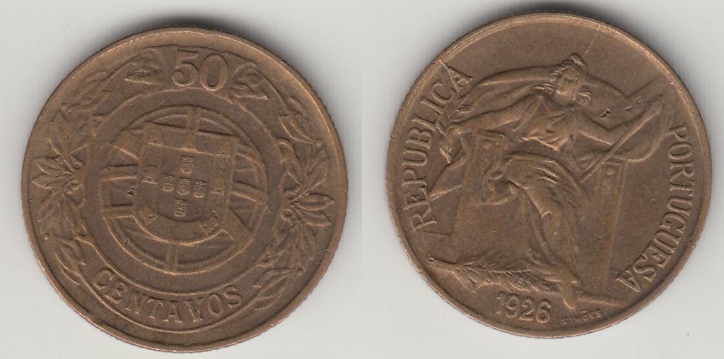 Португалия 50 сентаво 1926