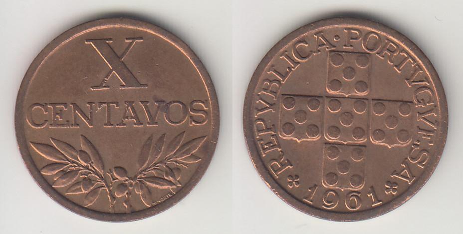 Португалия 20 сентаво 1961