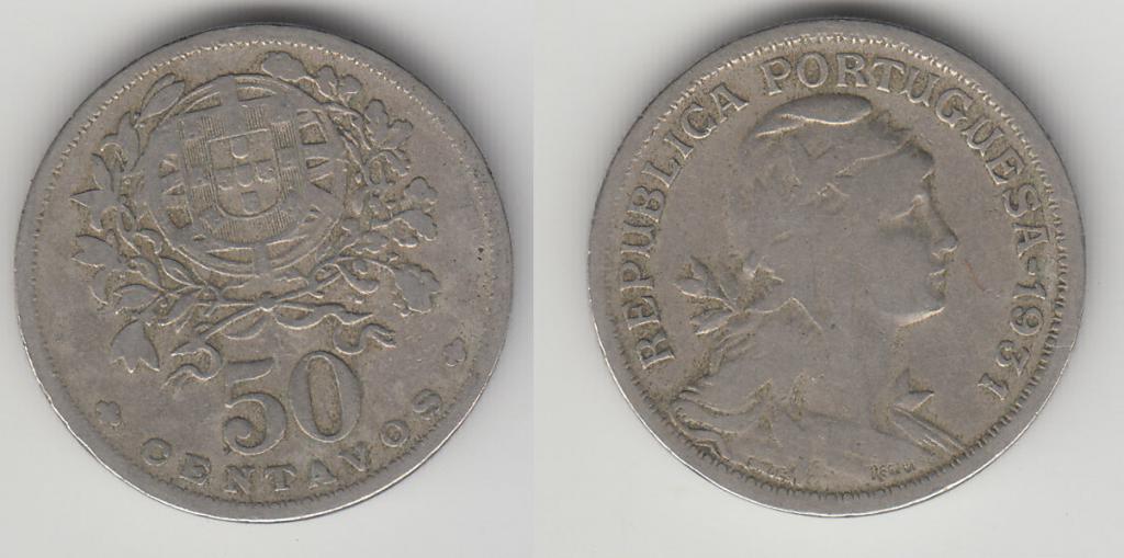Португалия 50 сентаво 1931