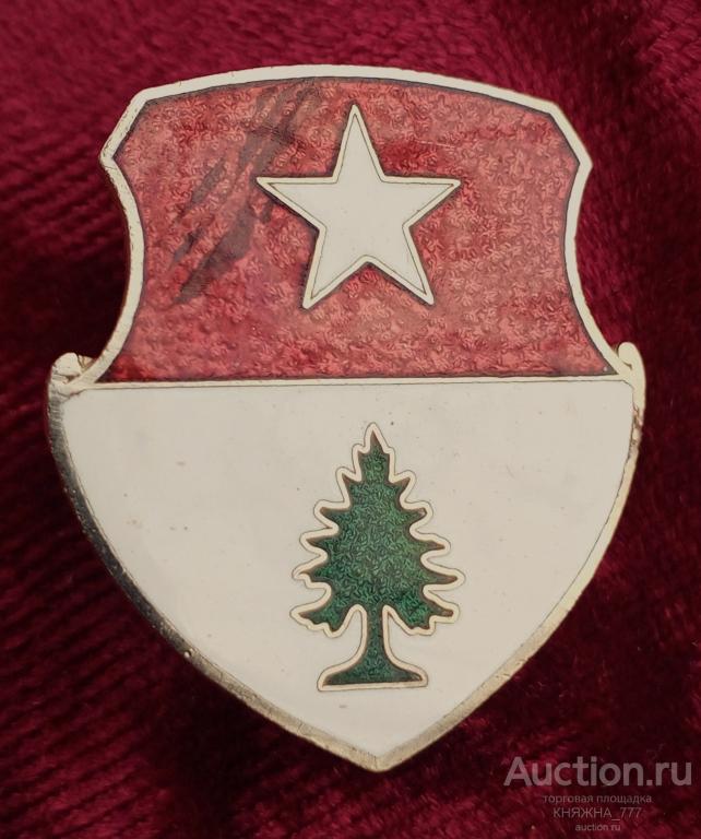 529-19 Полковой знак: Береговая артиллерия 8th Coast Artillery 30*28 мм