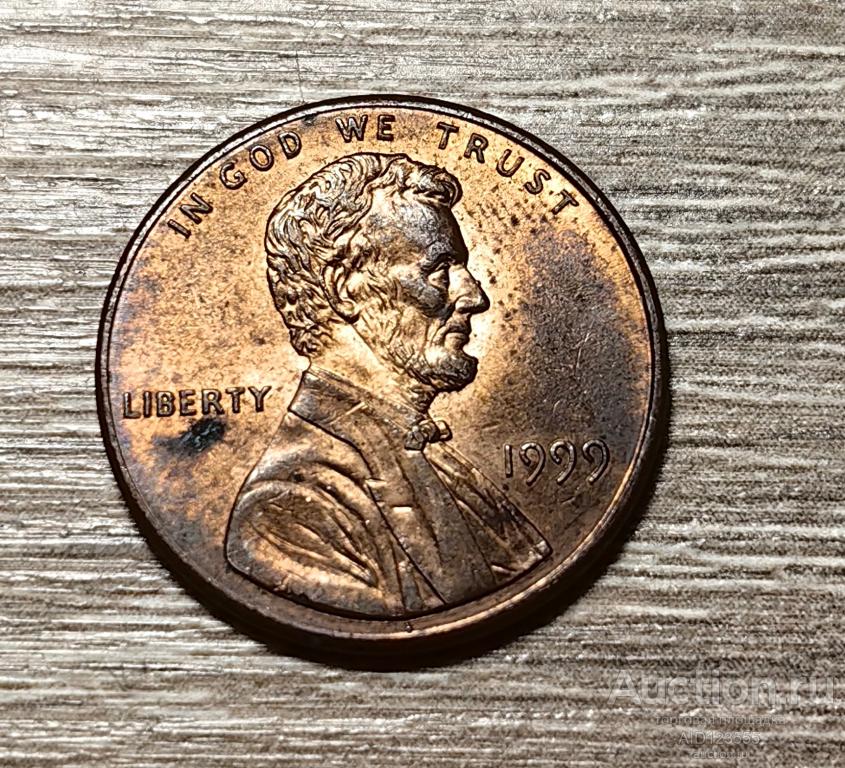 1 цент 1999 США USA Пшеничный Линкольн cent