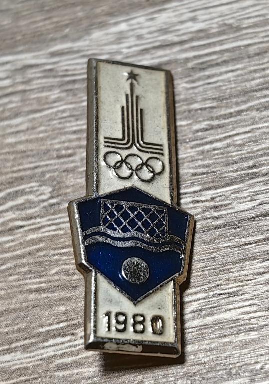 Знак СССР Олимпийские Игры Москва 80 Олимпиада 1980 Водное поло виды спорта