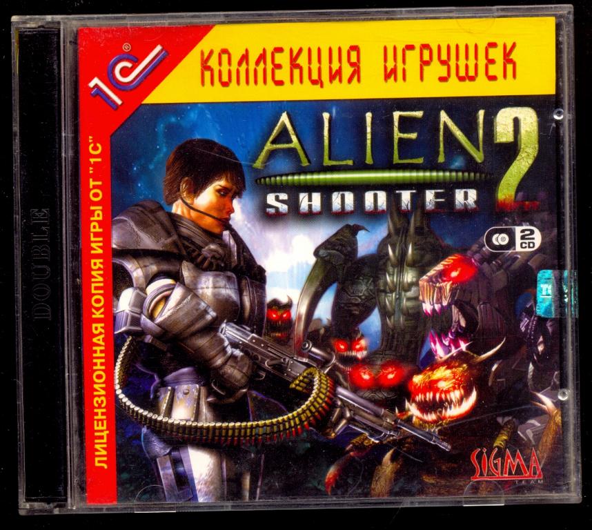 2 CD ALIEN 2 SHOOTER 2006  лицензия 1 С