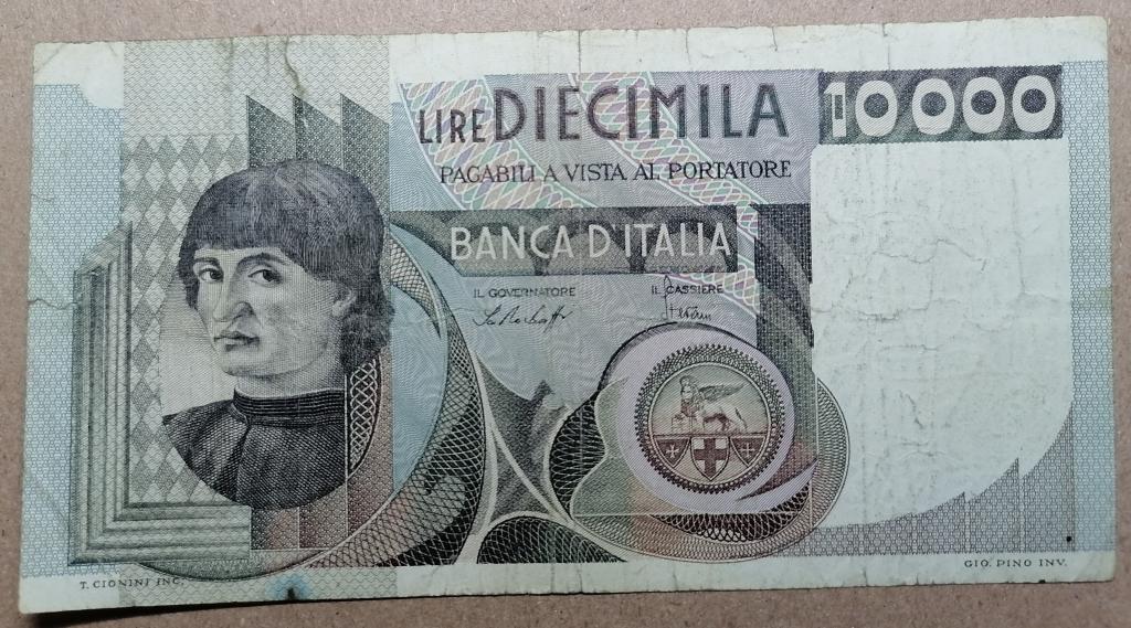 Италия 10000 лир 1978 год  P# 106а