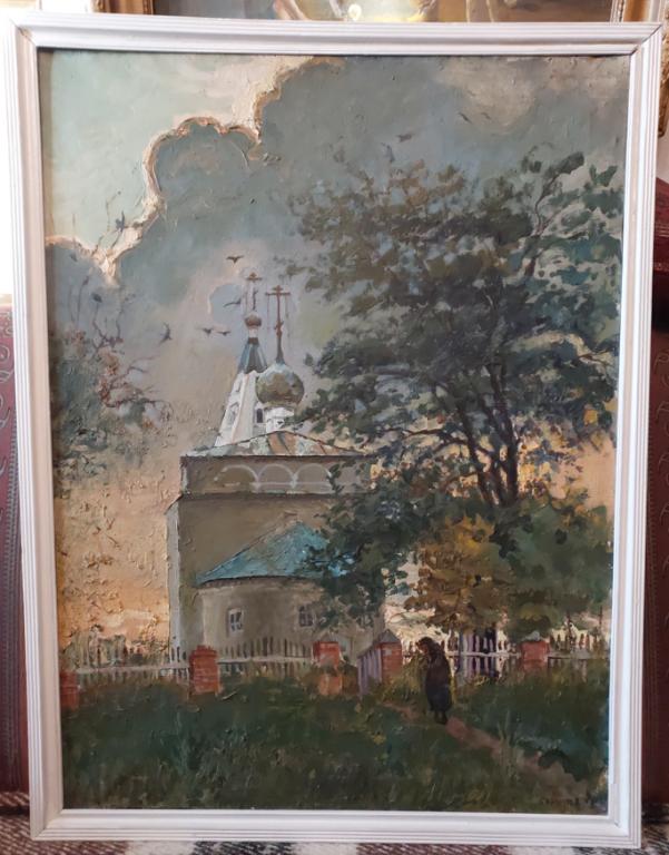 Картина масло холст 75г.