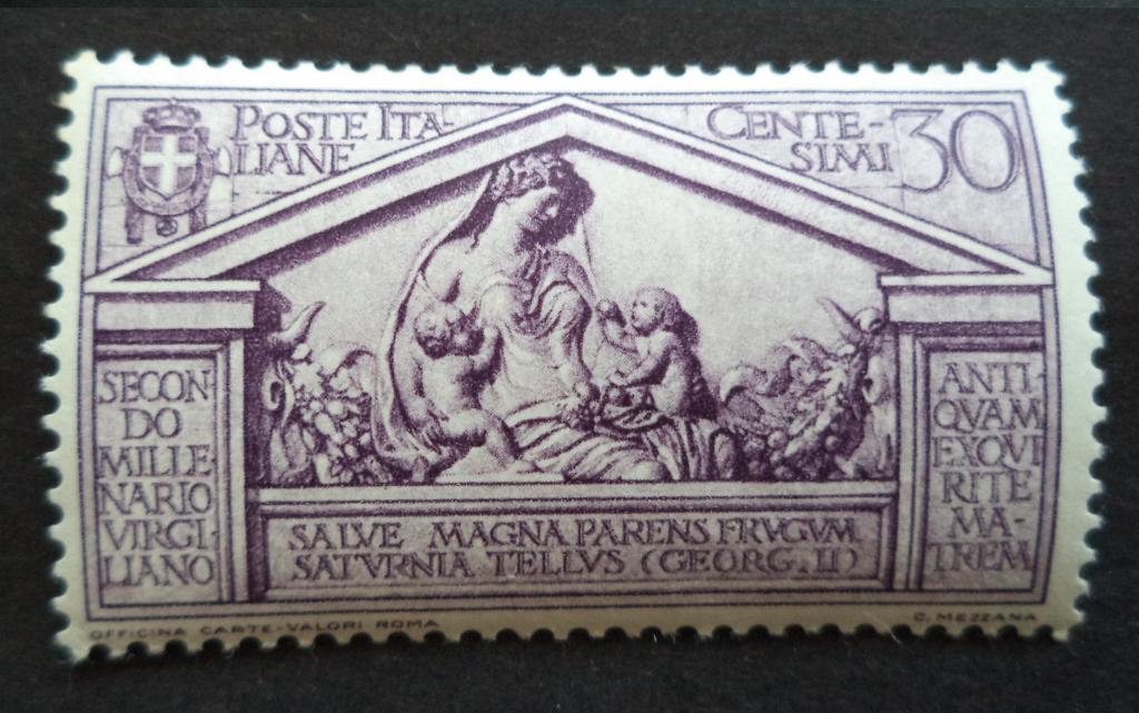 Италия  1930 г.  Вергилий  30 с.  **    к.2