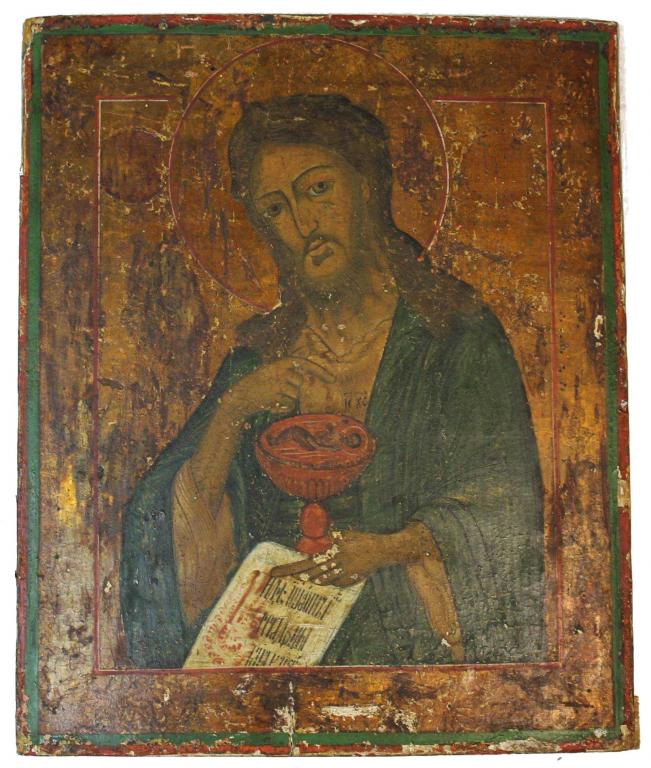Икона `Святой Иоанн Предтеча`. Вторая половина XIX века.