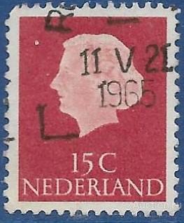 Нидерланды. 1953. Королева Юлиана - 1953-1967 - Тип "В профиль". Гашение.