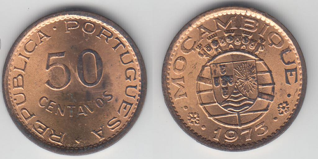 Мозамбик 50 сентаво 1973 хорошая