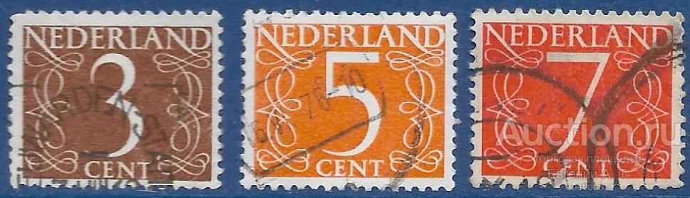 Нидерланды. 1953. Цифра - 1946-1957 - Тип "Van Krimpen". Гашение.