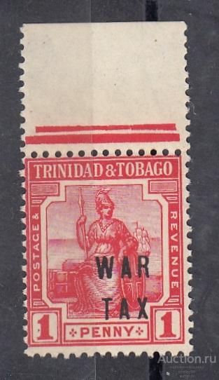 TRINIDAD & TOBAGO  ТРИНИДАД   Надпечатка  № 89  1917  Сост**  MNH