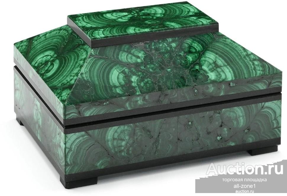 Ларец для драгоценностей из малахита ЛЮКС AZRK-3200164-2dm